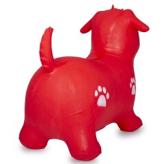 Animal rebondissante Chien rouge avec pompe