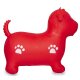 Animal rebondissante Chien rouge avec pompe