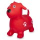 Animal rebondissante Chien rouge avec pompe