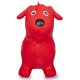 Animal saltarín Perro HoppyDoo rojo con bomba