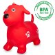 Animal saltarín Perro HoppyDoo rojo con bomba