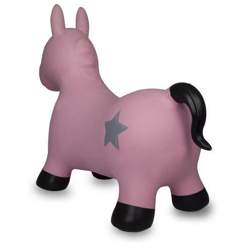 Hüpftier Einhorn pink mit Pumpe