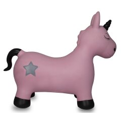 Animal rebondissante Licorne rose vif avec pompe