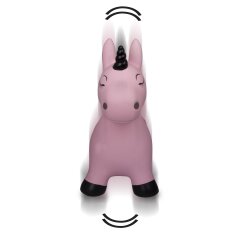 Animal saltarín Unicornio HoppyDoo fucsia con bomba