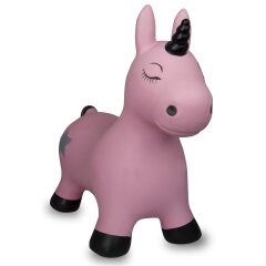 Animale salterino Unicorno rosa fucsia con pompa