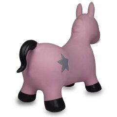 Hüpftier Einhorn pink mit Pumpe