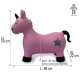Animal saltarín Unicornio HoppyDoo fucsia con bomba