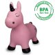 Bouncing Animal Unicorn HoppyDoo pink with pump