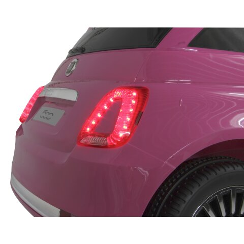 Ride-on Fiat 500 pink 12V