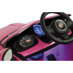 Ride-on Fiat 500 fucsia 12V