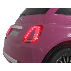 Ride-on Fiat 500 fucsia 12V