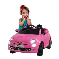 Ride-on Fiat 500 fucsia 12V