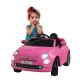 Ride-on Fiat 500 fucsia 12V