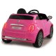 Ride-on Fiat 500 rose vif 12V