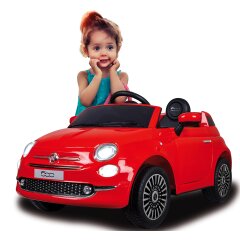 Ride-on Fiat 500 rosso 12V