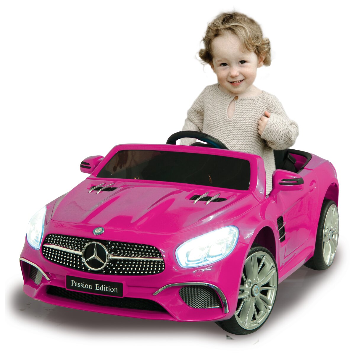 pink mercedes benz ride on