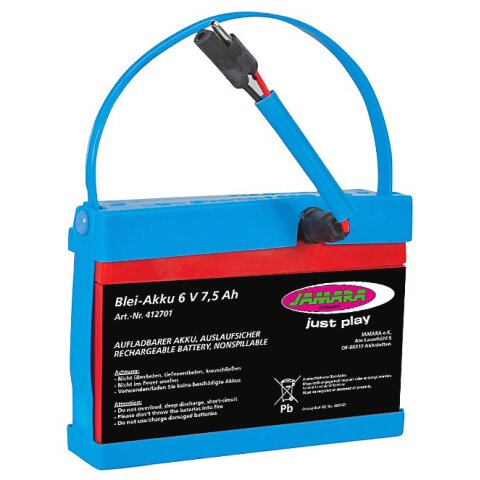 Batteria Ride-on Piombo 6V 7,5Ah piombo Strong Bull