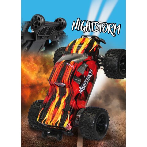 Nightstorm Monstertruck BL 4WD 1:10 Lipo 2,4GHz mit LED