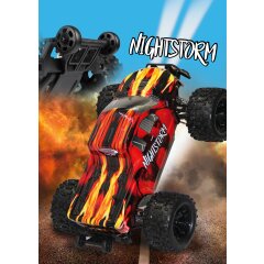 Nightstorm Monstertruck BL 4WD 1:10 Lipo 2,4GHz avec LED