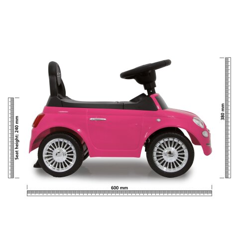 pink fiat push car