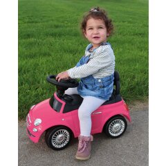 Correpasillo Fiat 500 fucsia 2en1