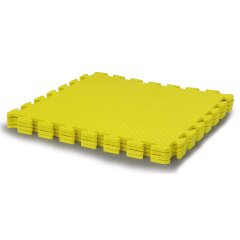 Alfombras de puzzle amarillo 50 x 50 cm 4 pz.