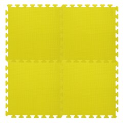 Alfombras de puzzle amarillo 50 x 50 cm 4 pz.