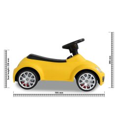 Cavalcabile VW Beetle giallo