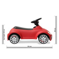 Cavalcabile VW Beetle rosso