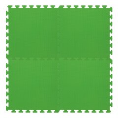 Alfombras de puzzle verde 50 x 50 cm 4 pz.