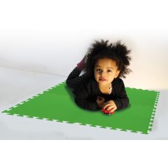 Alfombras de puzzle verde 50 x 50 cm 4 pz.