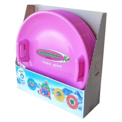 Snow Play Slittino rotondo 60cm rosa fucsia