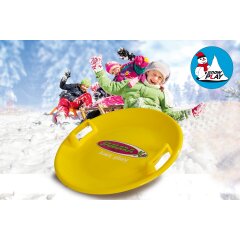 Snow Play Round Snow Sledge 60cm yellow