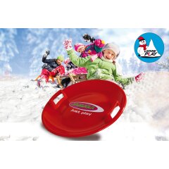 Snow Play Round Snow Sledge 60cm red