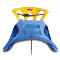 Snow Play Sled Snow-Star 90cm blue with backrest