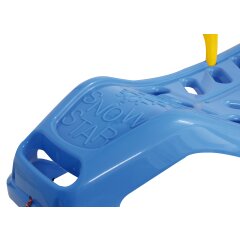 Snow Play Sled Snow-Star 90cm blue with backrest