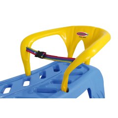 Snow Play Sled Snow-Star 90cm blue with backrest