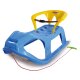 Snow Play Sled Snow-Star 90cm blue with backrest