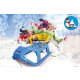 Snow Play Sled Snow-Star 90cm blue with backrest