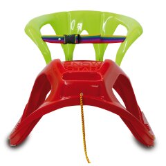 Snow Play Sled Snow-Star 90cm red with backrest