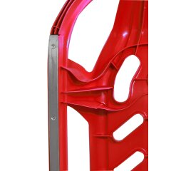 Snow Play Sled Snow-Star 90cm red with backrest