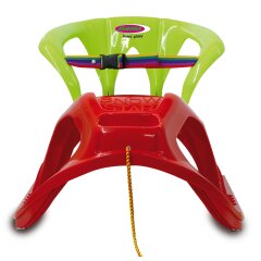 Snow Play Slittino Snow-Star 90cm rosso con schienale