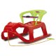 Snow Play Sled Snow-Star 90cm red with backrest