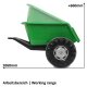 Remolque Ride-on verde para tractor Power Drag/Big Wheel