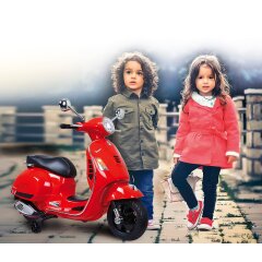 Ride-on Vespa GTS 125 rosso 12V