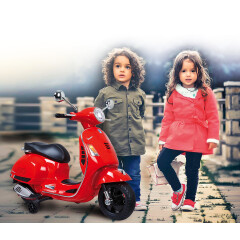 Ride-on Vespa GTS 125 rouge 12V