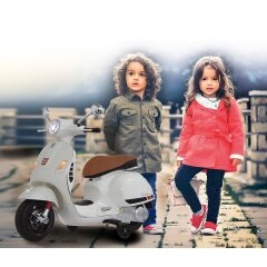 Ride-on Vespa GTS 125 bianca 12V