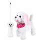 Trixi RC Peluche Cane bianco/rosa 27MHz