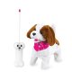 Lucky RC chien en peluche blanc/marron 27MHz