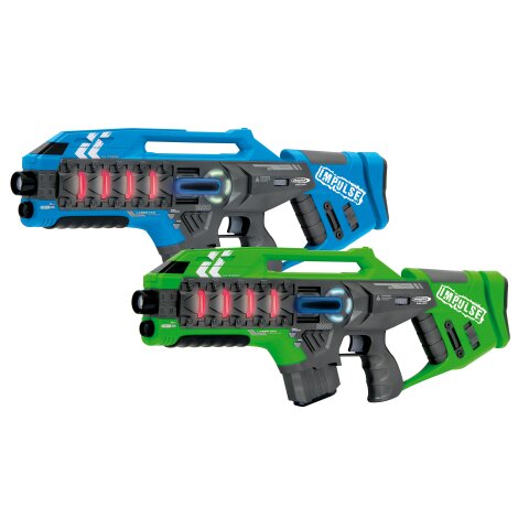 Impulse Laser Gun Rifle Set blau/grn
